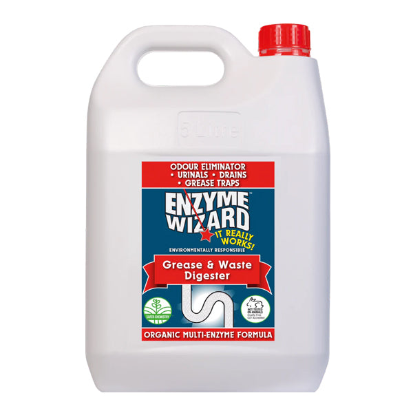Enzyme Wizard | Enzyme Wizard Grease & Waste Digester 5Lt | Crystalwhite Cleaning Supplies Melbourne