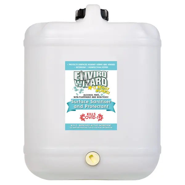 Enzyme Wizard | Surface Sanitiser Hospital Grade Disinfectant 20Lt | Crystalwhite Cleaning Supplies Melbourne