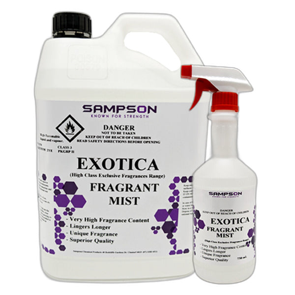 Sampson | Exotica Fragrant Mist Group | Crystalwhite Cleaning Supplies Melbourne 