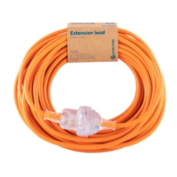 Pacvac | Extension Lead 10 Amp 20m | Crystalwhite Cleaning Supplies Melbourne