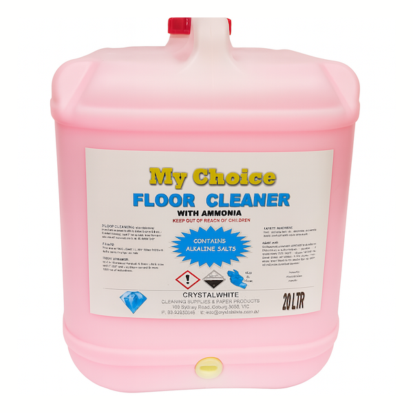 Crystalwhite | Floor Cleaner with Ammonia 20 Lt | Crystalwhite Cleaning Supplies Melbourne