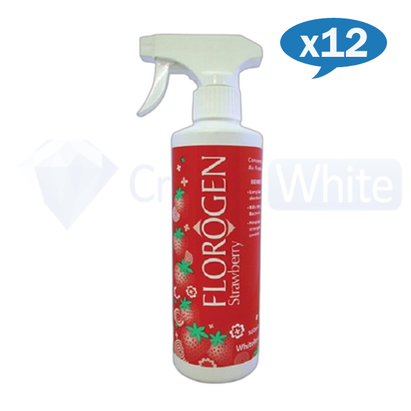 Whiteley | Florogen Strawberry 500ml carton quantity | Crystalwhite Cleaning Supplies Melbourne