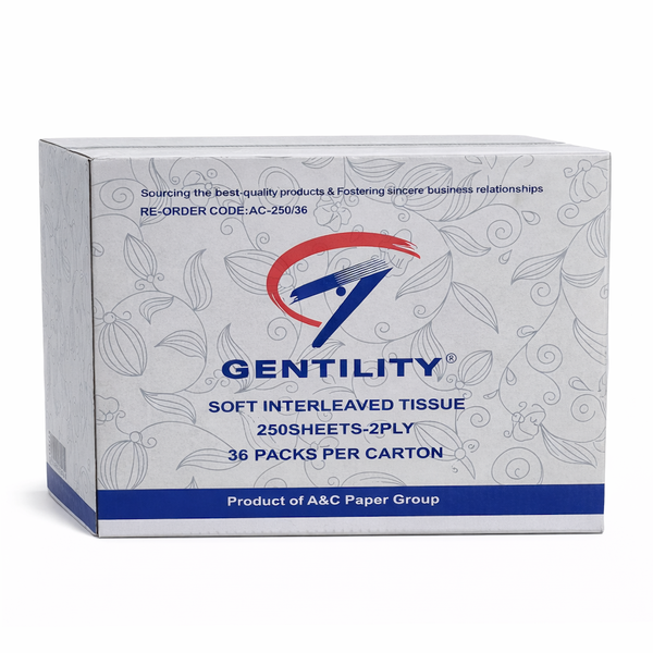 Gentility | Interleaved Toilet Tissue | Crystalwhite Cleaning Supplies Melbourne