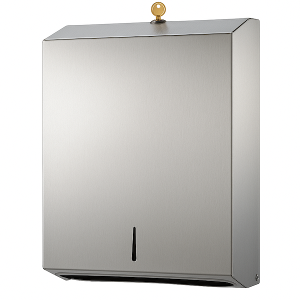Gentility | Stainless Steel Interleaved Hand Towel Dispenser | Crystalwhite Cleaning Supplies Melbourne