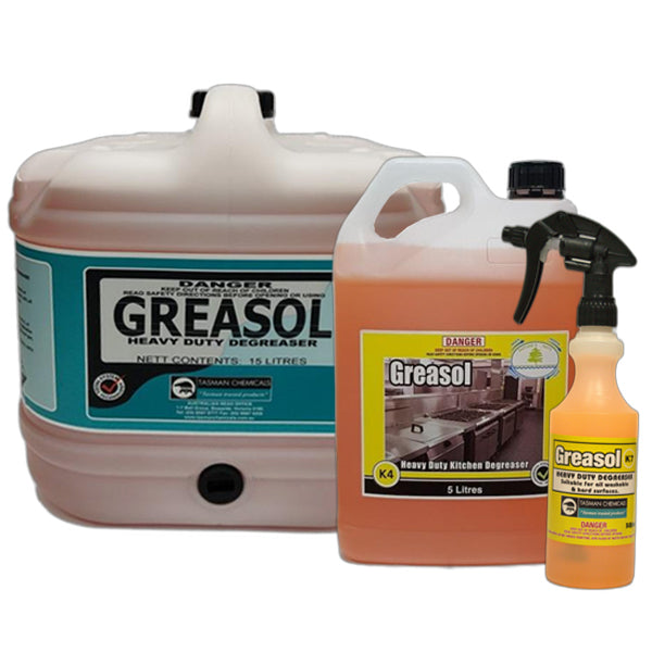 Tasman Chemicals | Tasman Chemicals Greasol Heavy Duty Kitchen Degreaser | Crystalwhite Cleaning Supplies Melbourne