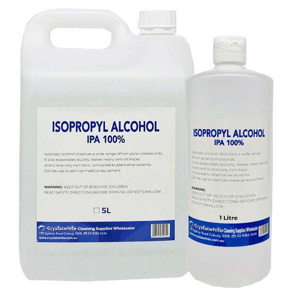 Crystalwhite | Isopropanol Alcohol 100% IPA Group | Crystalwhite Cleaning Supplies Melbourne