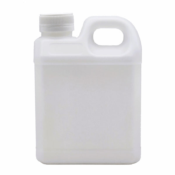 Crystalwhite Cleaning Supplies | 1 Litre Jerry Can White or Clear Plastic Container Bottle with Cap