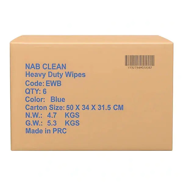NAB | NAB Multi Purposes Heavy Duty Wipes 90 Perforated Sheets In Roll | Crystalwhite Cleaning Supplies Melbourne