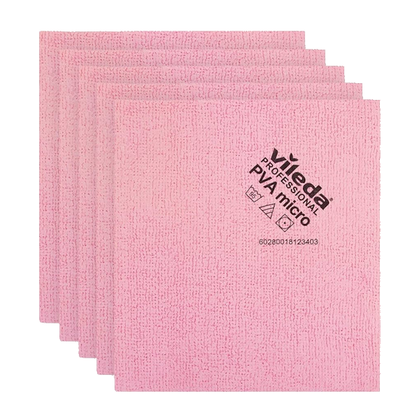 Vileda | Professional PVA Microfibre Cleaning Cloth Pink Pack | Crystalwhite Cleaning Supplies Melbourne