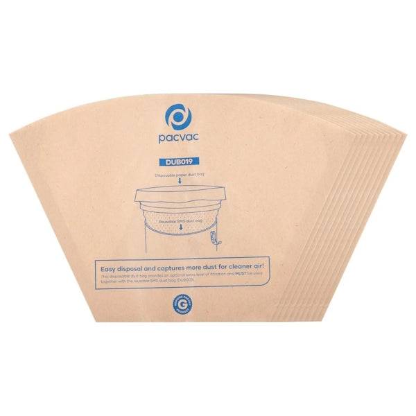 Pacvac | Superpro 700 Disposable Paper Dust Bag 5L | Crystalwhite Cleaning Supplies Melbourne