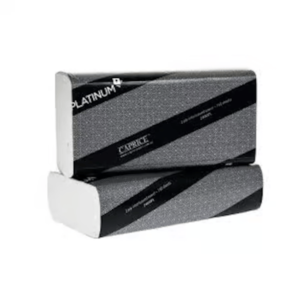 Caprice | Platinum 2 Ply Interleaved Towel 24cm x 23cm | Crystalwhite Cleaning Supplies Melbourne
