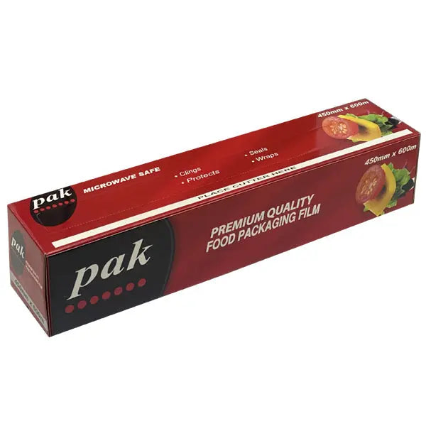 Pluspak | Premium Cling Film Wrap with Easy Cutter | Crystalwhite Cleaning Supplies Melbourne
