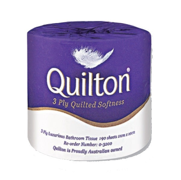 Queensland Tissues | Quilton Super Premium 3 Ply Toilet Paper | Crystalwhite Cleaning Supplies Melbourne