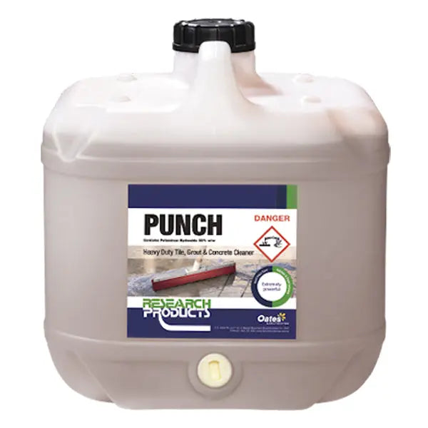 Research Products | Punch Floor Cleaner 15Lt | Crystalwhite Cleaning Supplies Melbourne