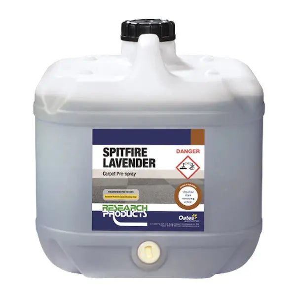 Research Products | Spitfire Advance 15Lt Carpet Pre Spray | Crystalwhite Cleaning Supplies Melbourne