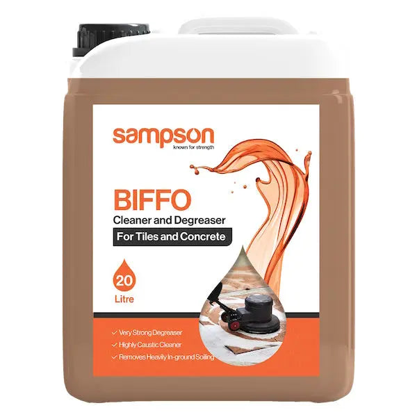 Sampson | Biffo 20Lt Degreaser for Tile and Concrete | Crystalwhite Cleaning Supplies Melbourne