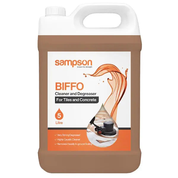 Sampson | Biffo 5Lt Degreaser for Tile and Concrete | Crystalwhite Cleaning Supplies Melbourne