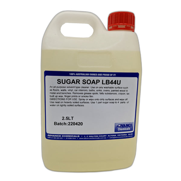 Advance Chemicals | Sugar Soap 2.5Lt Washing Walls and Floor | Crystalwhite Cleaning Supplies Melbourne