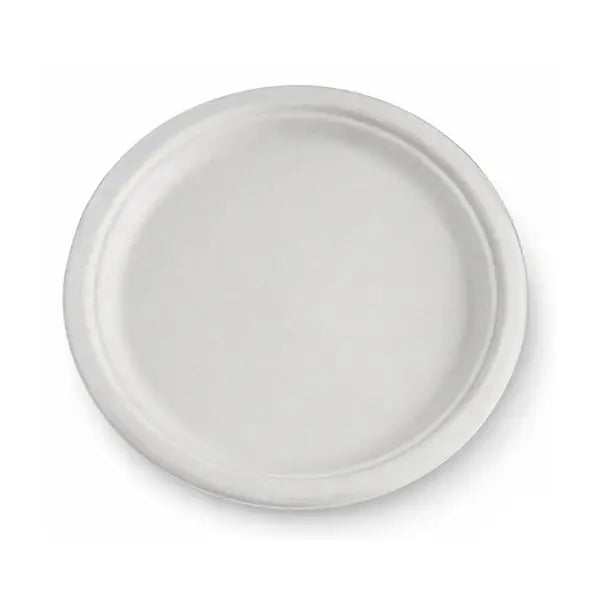 ShieldPak | Sugarcane Plate Round 9" | Crystalwhite Cleaning Supplies Melbourne