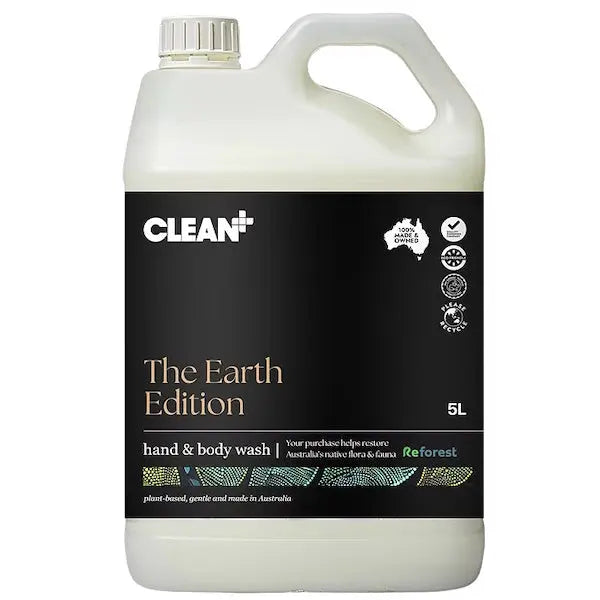 Clean Plus | The Earth Edition Plant Base Hand and Body Wash 5Lt | Crystalwhite Cleaning Supplies Melbourne