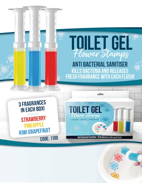 Manningham Corporation | Toilet Get Flower 45 Stamps Antibacterial Sanitiser | Crystalwhite Cleaning Supplies Melbourne