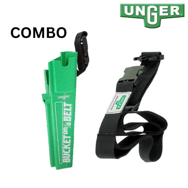 Unger Web Tool Belt and Bucket on a Belt Holster Combo