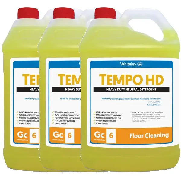 Whiteley Tempo HD 5Lt Heavy Duty Neutral Detergent Whiteley