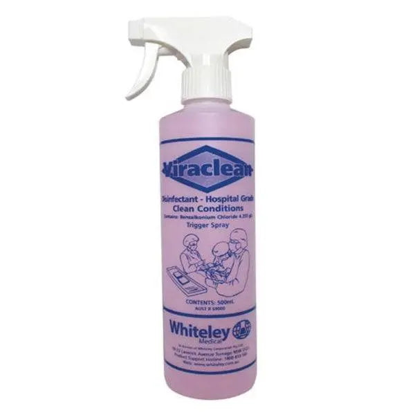 Whiteley | Viraclean 500ml Disinfectant Hospital Grade | Crystalwhite Cleaning Supplies Melbourne