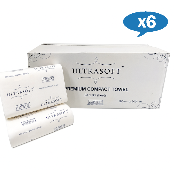 Wholesale Caprice | Ultrasoft Compact Hand Towel | Crystalwhite Cleaning Supplies Melbourne