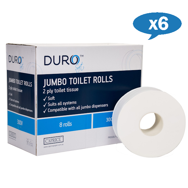Wholesale Caprice | Duro Jumbo Toilet Paper Roll | Crystalwhite Cleaning Supplies Melbourne