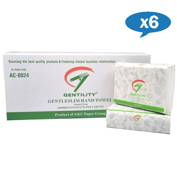 Wholesale Gentility | Wholesale TAD Gentleslim or Ultraslim Hand Towel 23 x 24cm | Crystalwhite Cleaning Supplies Melbourne