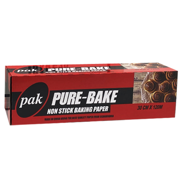 Pak Pure Bake Non Sticky Baking Paper 30cm x 120m | Crystalwhite Cleaning Supplies Melbourne