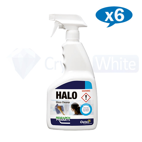 Research Products | Halo Fast Dry Glass Cleaner 750ml | Crystalwhite Cleaning Supplies Melbourne