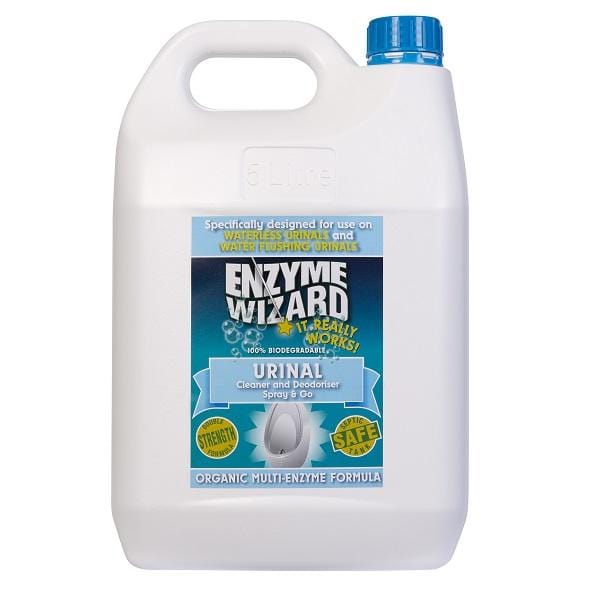 Enzyme Wizard | Urinal Cleaner and Deodorizer Spray N Go 5Lt | Crystalwhite Cleaning Supplies Melbourne