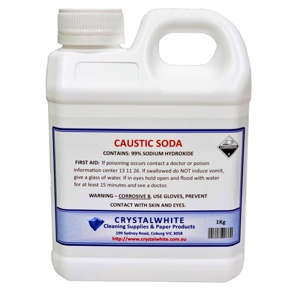Crystalwhite Cleaning Supplies | Caustic Soda Pearl 1 Kg | Crystalwhite Cleaning Supplies Melbourne