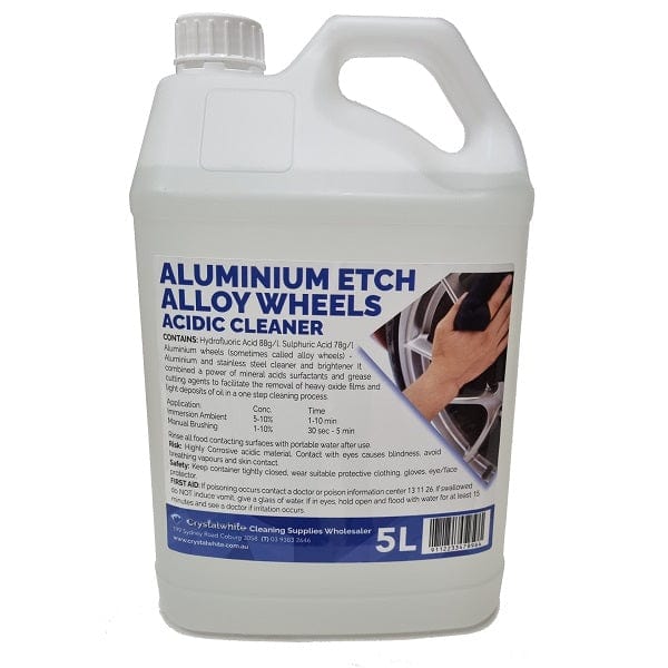 Aluminium Etch 5Lt Alloy Wheels Acidic Cleaner | Crystalwhite Cleaning Supplies Melbourne