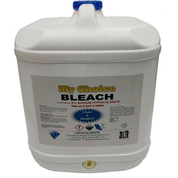Crystalwhite Cleaning Supplies | Bleach 8% Sodium Hypochlorite | Crystalwhite Cleaning Supplies Melbourne