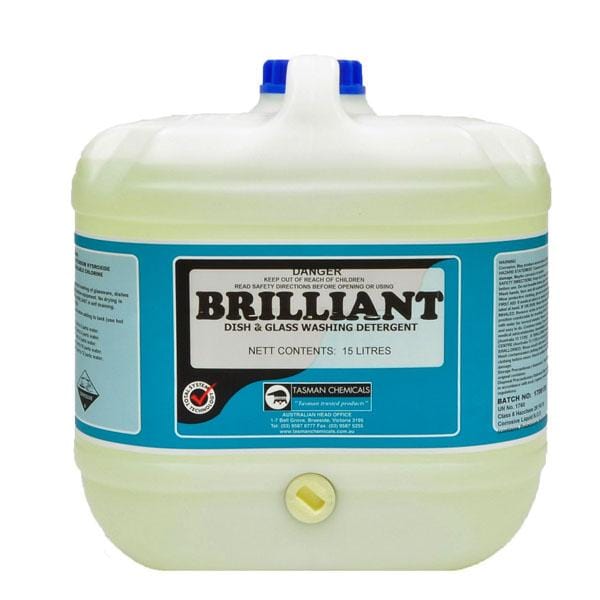 Tasman | Brilliant Auto Dishwashing Detergent 15Lt | Crystalwhite Cleaning Supplies Melbourne