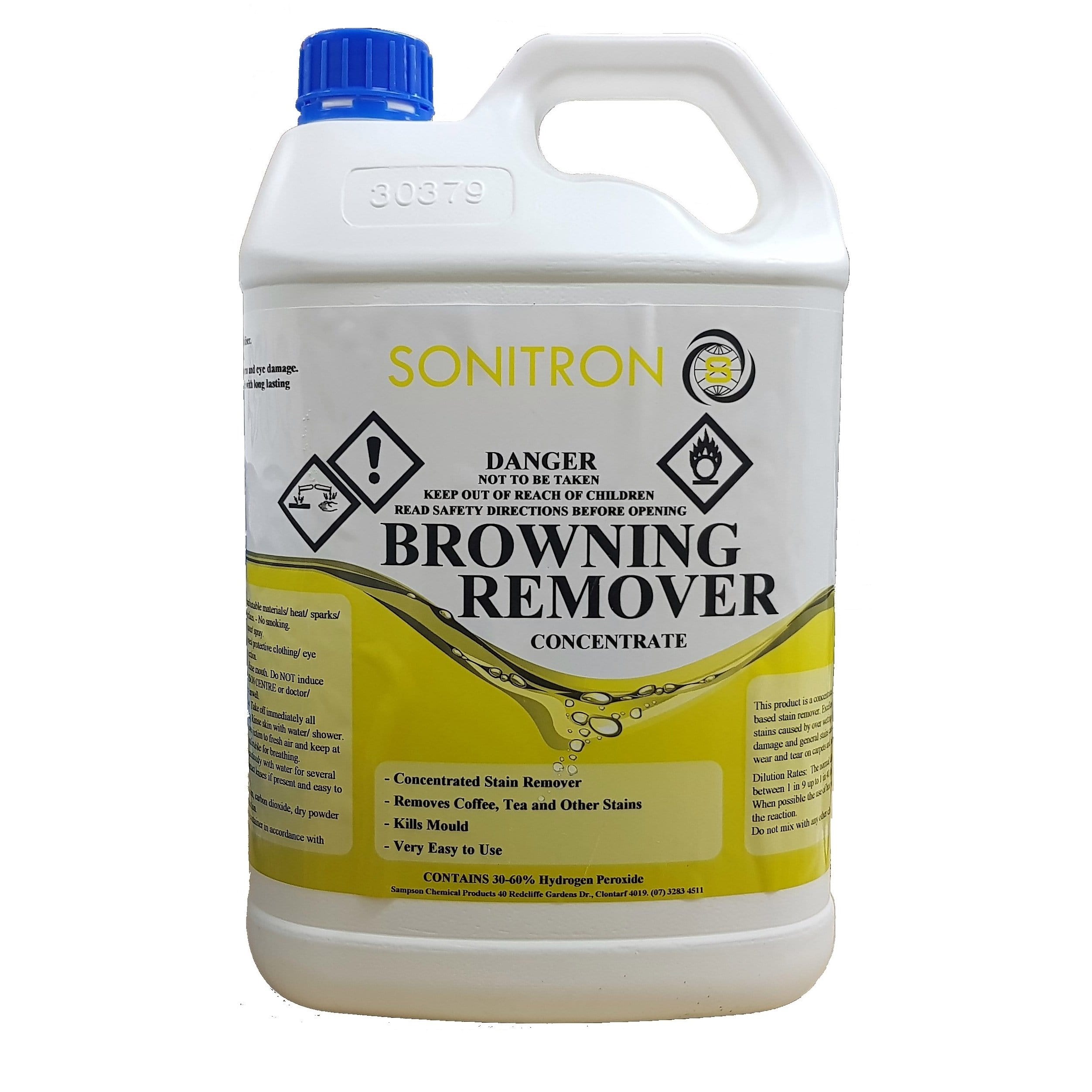 Sonitron | Browning Remover Concentrate 5Lt | Crystalwhite Cleaning Supplies Melbourne