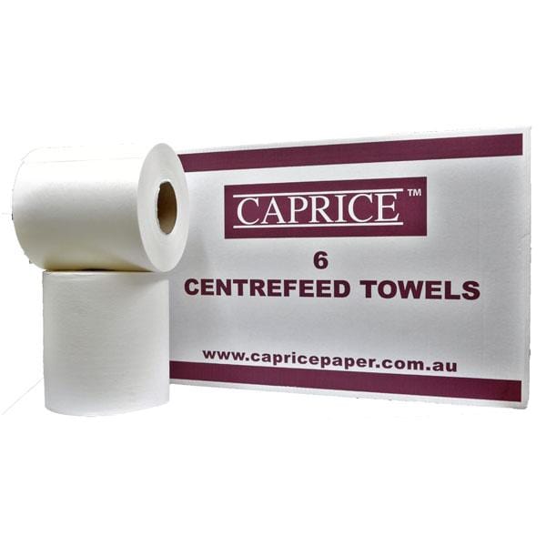 Caprice | Centrefeed Hand Towel Roll 6 X 320 metre | Crystalwhite Cleaning Supplies Melbourne