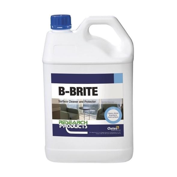 Research Products | B-BRITE 5Lt Cleaner, Shiner and Finger Marks Protector | Crystalwhite Cleaning Supplies Melbourne