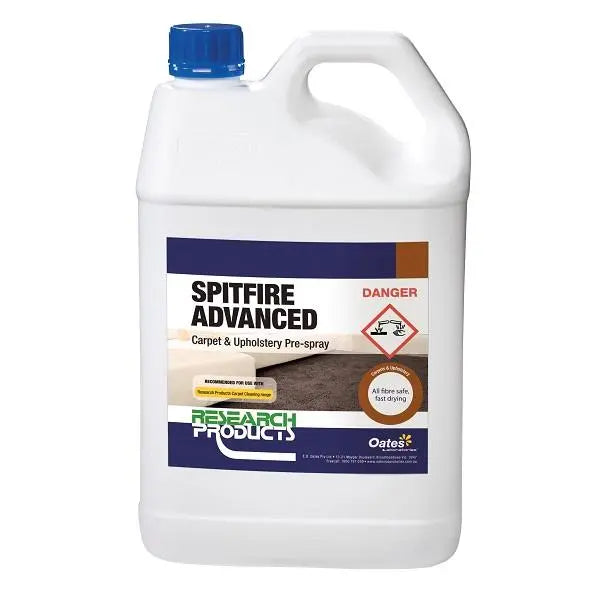 Research Products | Spitfire Advance 5Lt Carpet Pre Spray | Crystalwhite Cleaning Supplies Melbourne