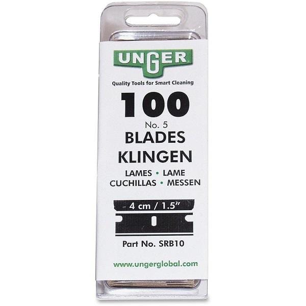 Unger| Replacement Blades for Safety Scraper 40mm Blade - 100 per box. | Crystalwhite Cleaning Supplies Melbourne
