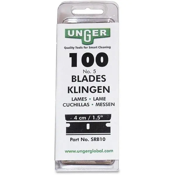 Unger| Replacement Blades for Safety Scraper 40mm Blade - 100 per box. | Crystalwhite Cleaning Supplies Melbourne