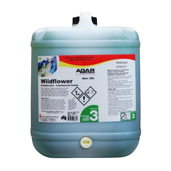 Agar | Wildflower 5Lt Commercial Grade Disinfectant | Crystalwhite Cleaning Supplies Melbourne