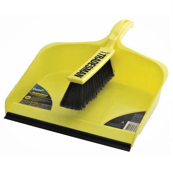 Oates | XL HD Tradesman Dustpan Set |  Crystalwhite Cleaning Supplies Melbourne