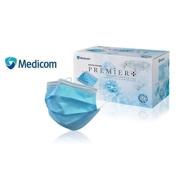 Medicom | Premier Plus Face Mask | Crystalwhite Cleaning Supplies Melbourne