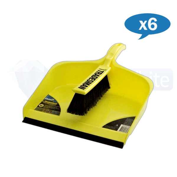 Oates | XL HD Tradesman Dustpan Set Carton Quantity | Crystalwhite Cleaning Supplies Melbourne