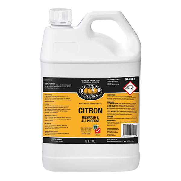 Citrus Resources | Citron Dishwashing and All Purpose Detergent | Crytalwhite Cleaning Supplies Melbourne  