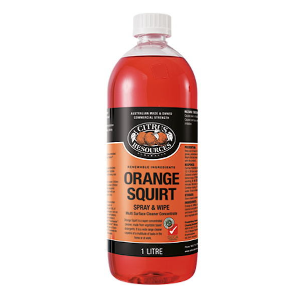 Citrus Resources | Orange Squirt Spray and Wipe 1Lt | Crystalwhite Cleaning Supplies Melbourne